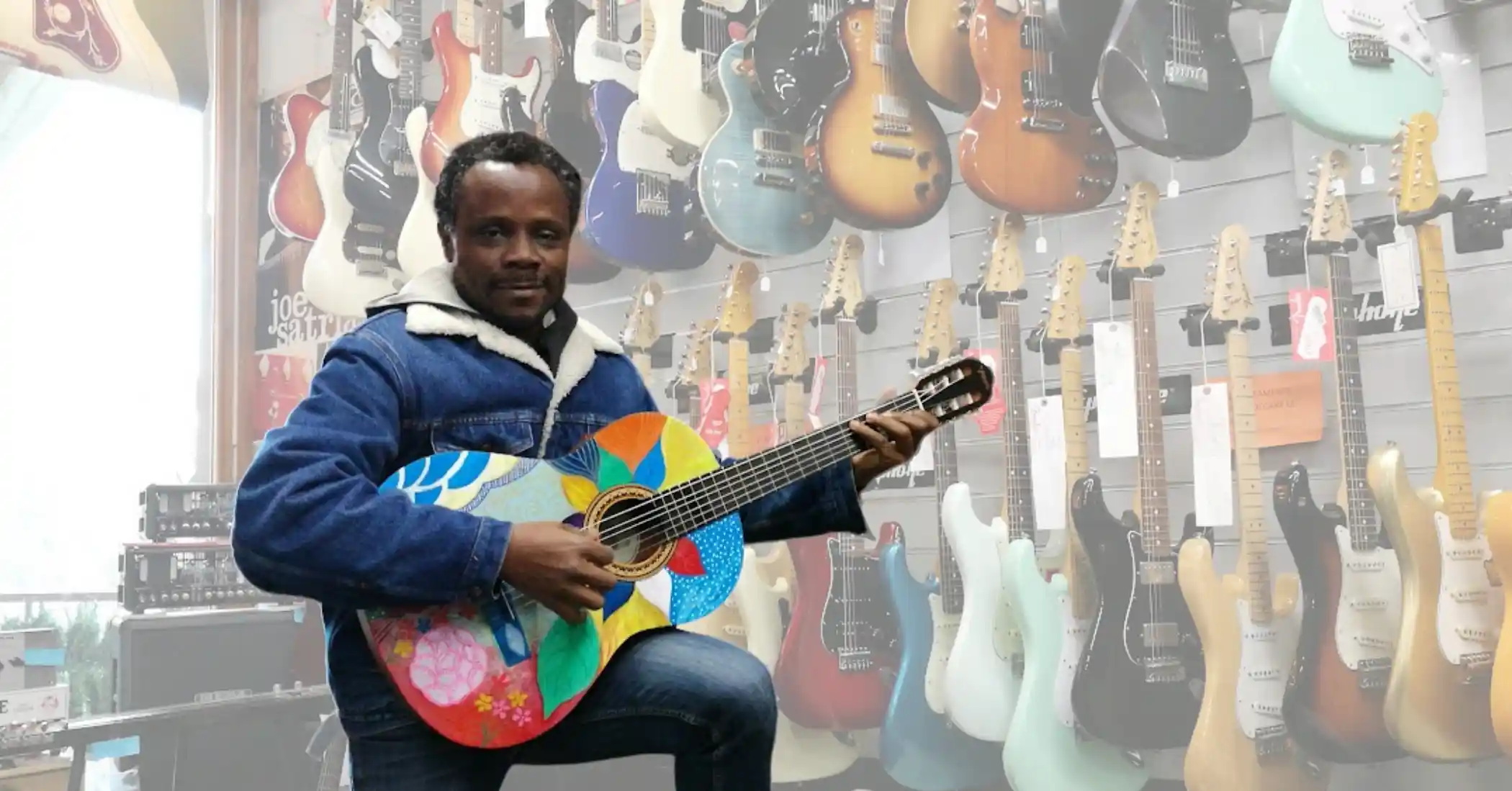 Chitarra acustica personalizzata dipinta a mano — strumento simbolo di NNAM Project
